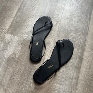TKEES Black Sandals (Used Once)